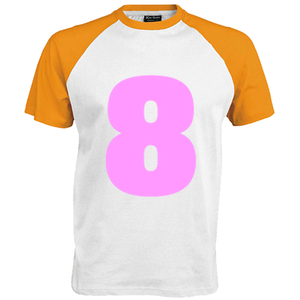 Shirt incl opdruk 8 Flex Neon Roze - afb. 1