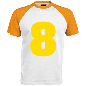 Shirt incl opdruk 8 Flex Donker Geel - afb. 1