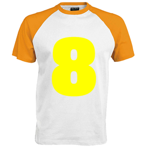 Shirt incl opdruk 8 Flex Licht Geel - afb. 1