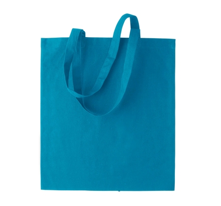 Shopper met korte hengsels Turquoise - afb. 1