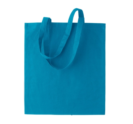 Shopper met korte hengsels in vele kleuren Turquoise - afb. 1