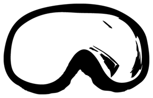 Skibril Flex Zwart - afb. 1