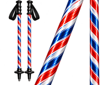 Skistokken wrap Rood/wit/blauw
