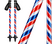 Skistokken wrap Rood/wit/blauw - afb. 1