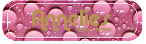 Sticker BubbleGum 5 cm lang Flex Goud - afb. 1