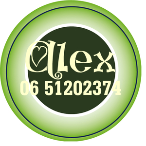 Sticker Groen 4 cm Rond Flex Beige - afb. 1