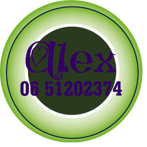 Sticker Groen 4 cm Rond Flex Aubergine - afb. 1