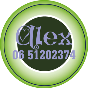 Sticker Groen 4 cm Rond Flex Lila - afb. 1