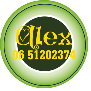 Sticker Groen 4 cm Rond Flex Donker Geel - afb. 1