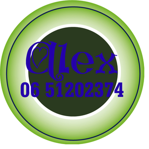 Sticker Groen 4 cm Rond Flex Royal Blauw - afb. 1