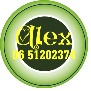 Sticker Groen 4 cm Rond Flex Neon Geel - afb. 1