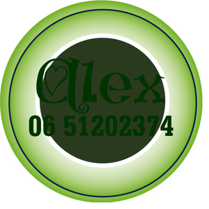 Sticker Groen 4 cm Rond Flex Donker Groen - afb. 1