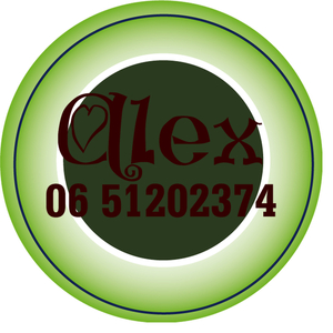 Sticker Groen 4 cm Rond Flex Bruin - afb. 1