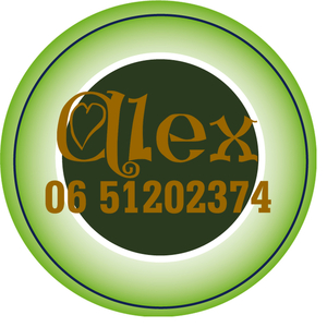 Sticker Groen 4 cm Rond Flex Antique Goud - afb. 1