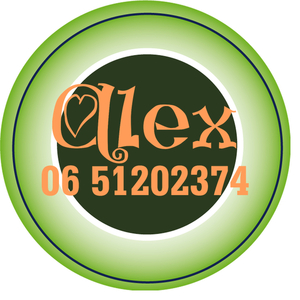 Sticker Groen 4 cm Rond Flex Pastel Oranje - afb. 1