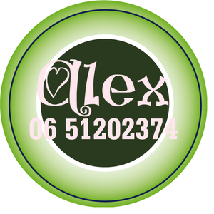 Sticker Groen 4 cm Rond Flex Pastel Roze - afb. 1