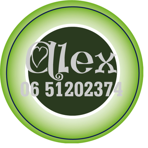 Sticker Groen 4 cm Rond Flex Zilver - afb. 1