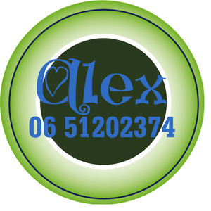 Sticker Groen 4 cm Rond Flex Helderblauw - afb. 1