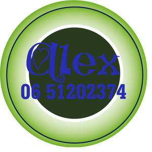 Sticker Groen 4 cm Rond Flex Middel Blauw - afb. 1