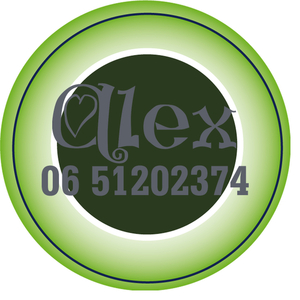 Sticker Groen 4 cm Rond Flex Licht Graphiet - afb. 1