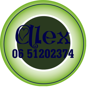 Sticker Groen 4 cm Rond Flex Donker Marine Blauw - afb. 1