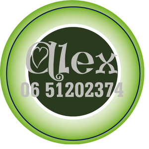 Sticker Groen 4 cm Rond Flex Heather Grijs - afb. 1