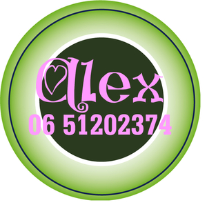 Sticker Groen 4 cm Rond Flex Neon Roze - afb. 1