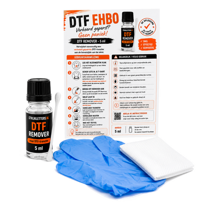 EHBO-kit strijkletters remover DTF verwijderaar - afb. 1