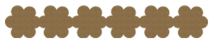 Strijkslinger Bloem Design Carbon Goud - afb. 1