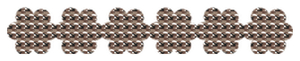 Strijkslinger Bloem Design Leger - afb. 1