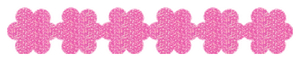 Strijkslinger Bloem Glitter Holo Pink - afb. 1