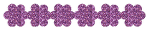 Strijkslinger Bloem Glitter Orchid - afb. 1