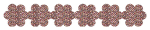 Strijkslinger Bloem Glitter Confetti - afb. 1