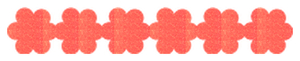 Strijkslinger Bloem Glitter Neon Watermelon Glitter - afb. 1