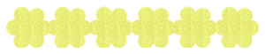 Strijkslinger Bloem Glitter Neon Yellow Glitter 446 - afb. 1