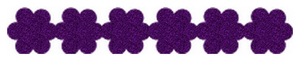 Strijkslinger Bloem Glitter Purple Glitter 424 - afb. 1