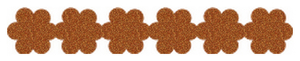 Strijkslinger Bloem Glitter Copper 426 - afb. 1
