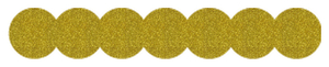 Strijkslinger Bol Glitter Goud - afb. 1