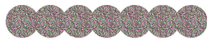 Strijkslinger Bol Glitter Regenboog - afb. 1