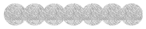 Strijkslinger Bol Glitter Zilver - afb. 1