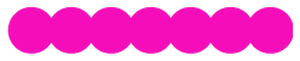 Strijkslinger Bol Flock Neon Roze - afb. 1