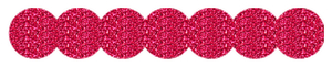 Strijkslinger Bol Glitter Cherry - afb. 1