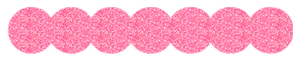 Strijkslinger Bol Glitter Medium Pink - afb. 1