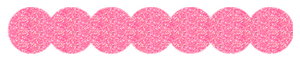 Strijkslinger Bol Glitter Medium Pink - afb. 1