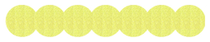 Strijkslinger Bol Glitter Neon geel Glitter - afb. 1