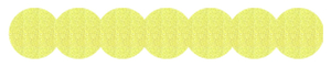 Strijkslinger Bol Glitter Neon geel Glitter - afb. 1