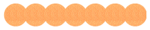 Strijkslinger Bol Glitter Neon Oranje Glitter - afb. 1