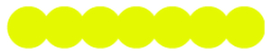 Strijkslinger Bol Glow in the dark Glow in the Darg Geel - afb. 1