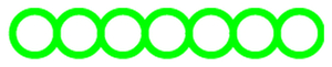 Strijkslinger Bol Hol Flex Neon Groen - afb. 1
