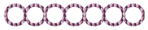 Strijkslinger Bol Hol Holografische Roze - afb. 1